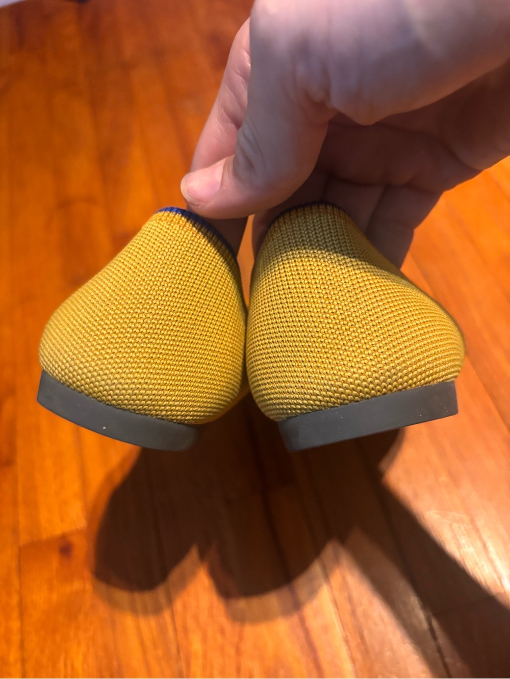 Rothy’s The Point Ballet Flats in Marigold Size 11 Yellow Retired Color - Picture 4 of 7